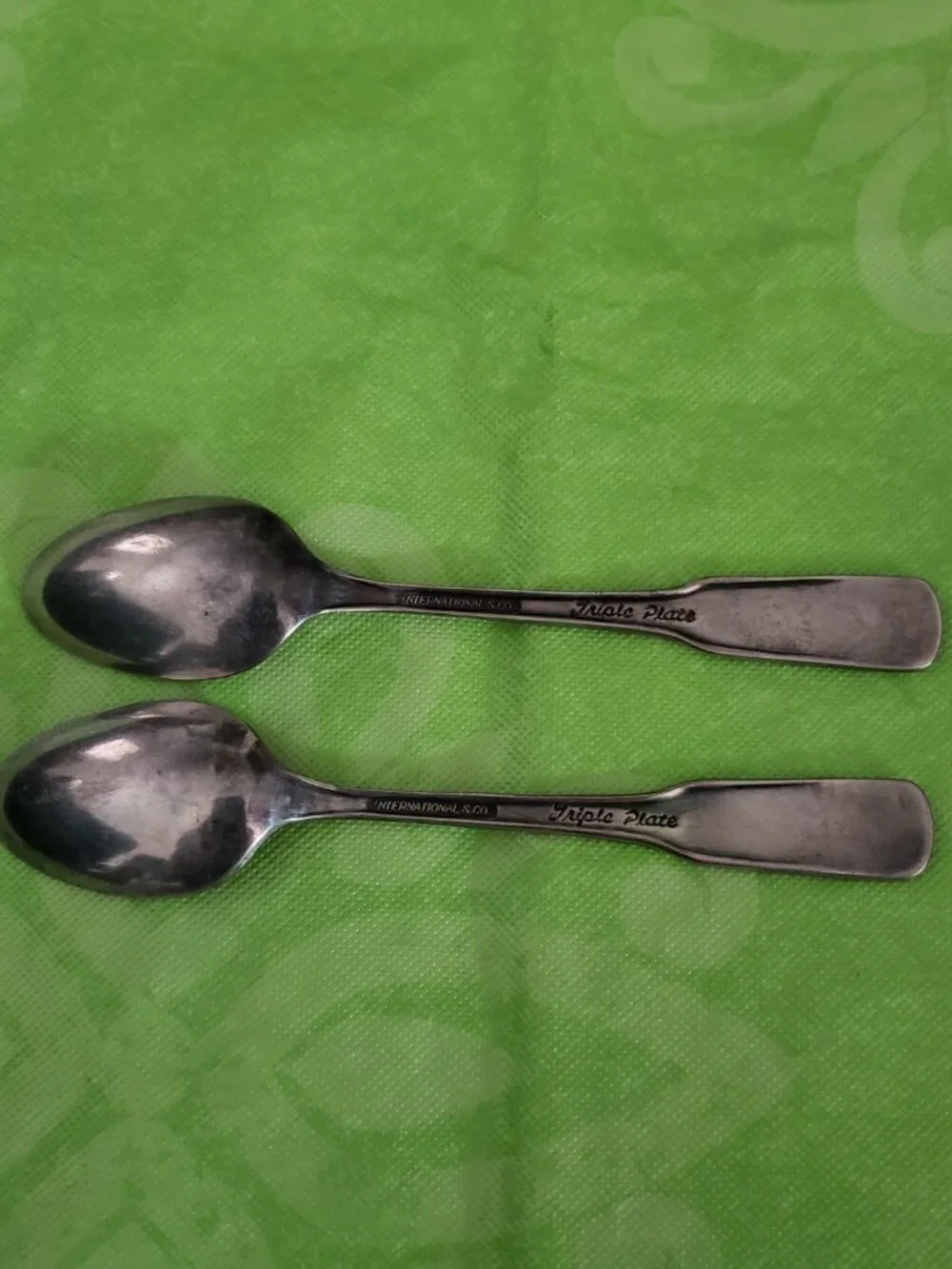 International S. Co Demitasse Spoons Silver Plate – Triple Plate 4 -1/2” L